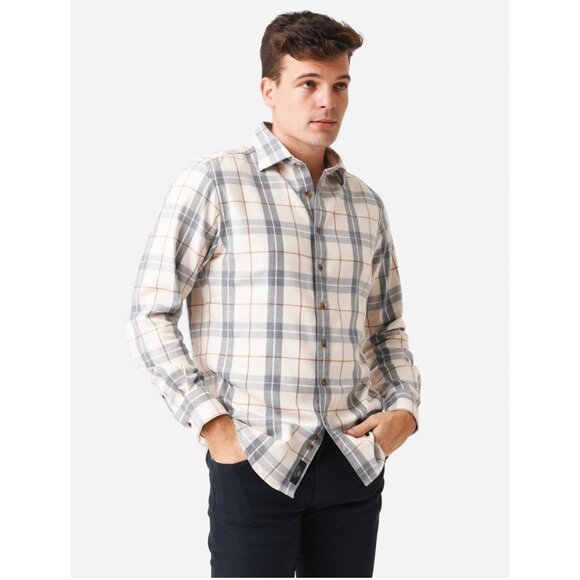Rodd & Gunn Arnold Valley Soft Flannel Sports Fit Plaid Shirt XL Italian Fabric - Picture 1 of 8